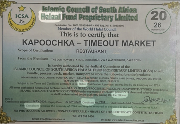 Timeout Market Certificate